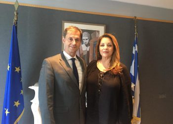 Συνάντηση υπουργού Τουρισμού Χ. Θεοχάρη με την πρόεδρο του ΕΟΤ Α. Γκερέκου
