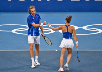 Tσιτσιπάς – Σάκκαρη: «Είναι πολύ τιμητικό που παίζουμε για τη χώρα μας»