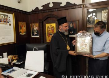 Ο Ελληνοαμερικανός Γερουσιαστής Ραπτάκης στη Σύμη