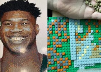 Εντυπωσιακό πορτραίτο του Αντετοκούνμπο από χιλιάδες τουβλάκια Lego