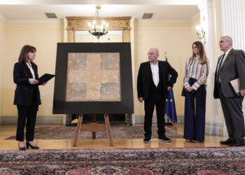 Η «Έξοδος» του Μποκόρου κοσμεί την Προεδρία της Δημοκρατίας