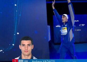 Έκτη θέση ο Βαζαίος στο Παγκόσμιο Πρωτάθλημα Κολύμβησης